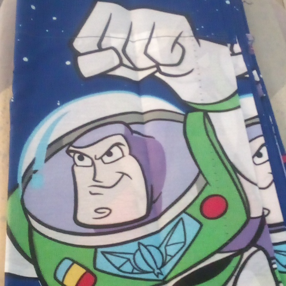 Disney Home - Buzz Lightyear Drapes/Curtains - set of 2 panels each 42"W x 63"L